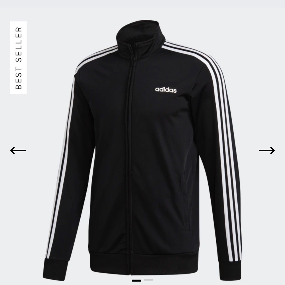 Men’s Adidas 3 Stripes Tricot track top. Brand new in unopened package!